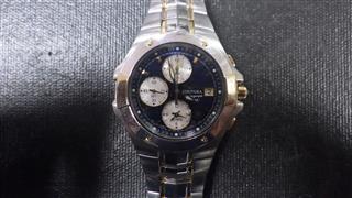 Coutura Men's Solar Perpetual Calendar Alarm Chronograph Watch SSC376